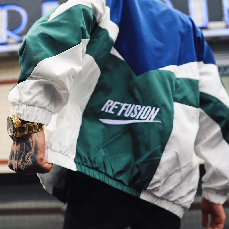 Patchwork Windbreaker
