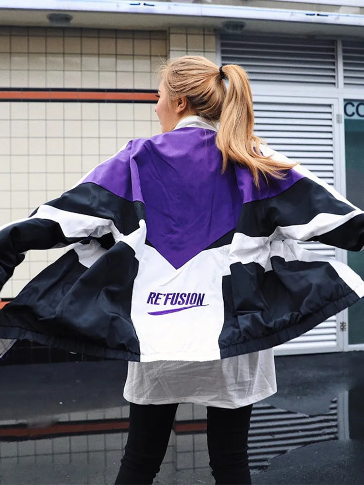 Patchwork Windbreaker