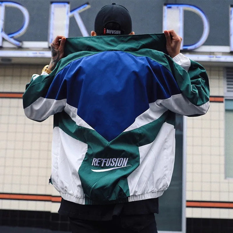 Patchwork Windbreaker