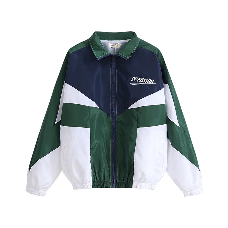 Patchwork Windbreaker