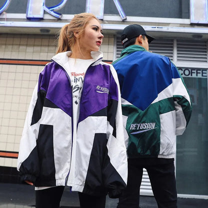 Patchwork Windbreaker